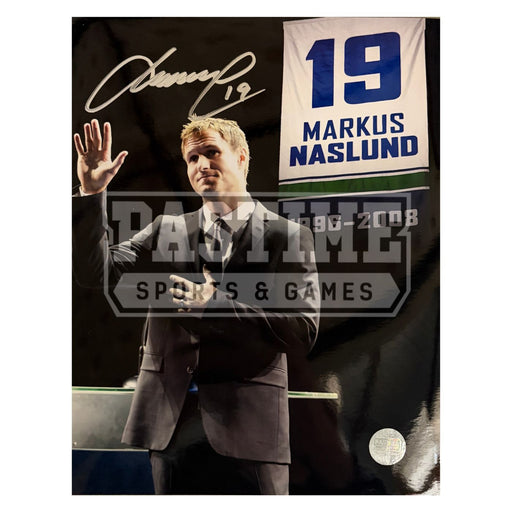 Markus Naslund Autographed Vancouver Canucks Photo (Retirement) - Pastime Sports & Games