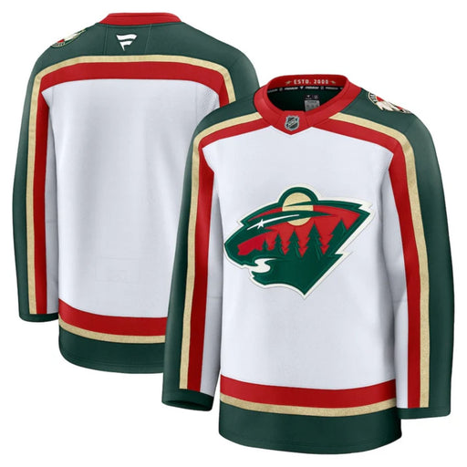 Blank Minnesota Wild 2025 White 25th Anniversary Premium Hockey Jersey