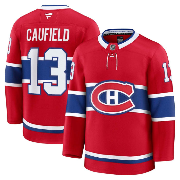 Cole Caufield Montreal Canadiens 2024 Red Premium Hockey Jersey
