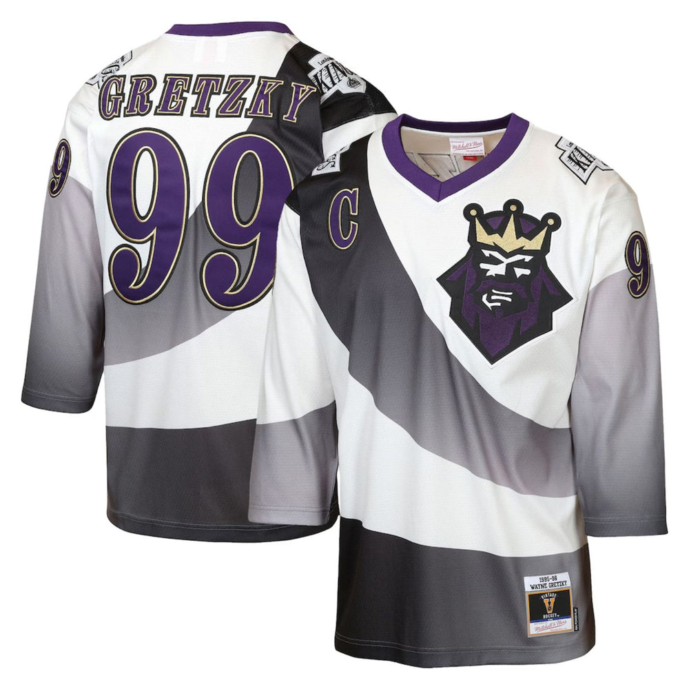 Wayne Gretzky Los Angeles Kings 1995-96 White Away Hockey Jersey - Pastime Sports & Games