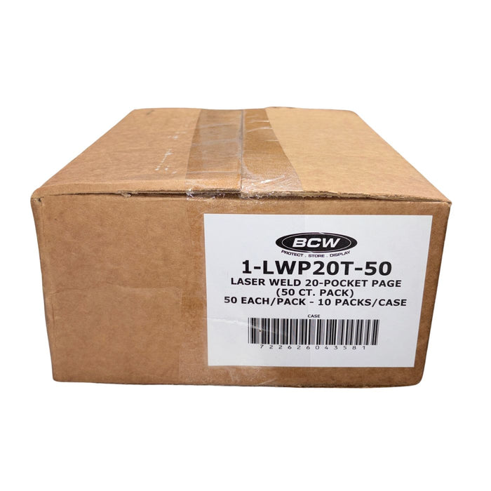 BCW Laser Weld 20-Pocket Pages (50ct. Pack)