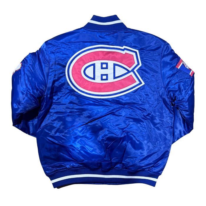 Montreal Canadiens Big Hood Satin Jacket - Pastime Sports & Games
