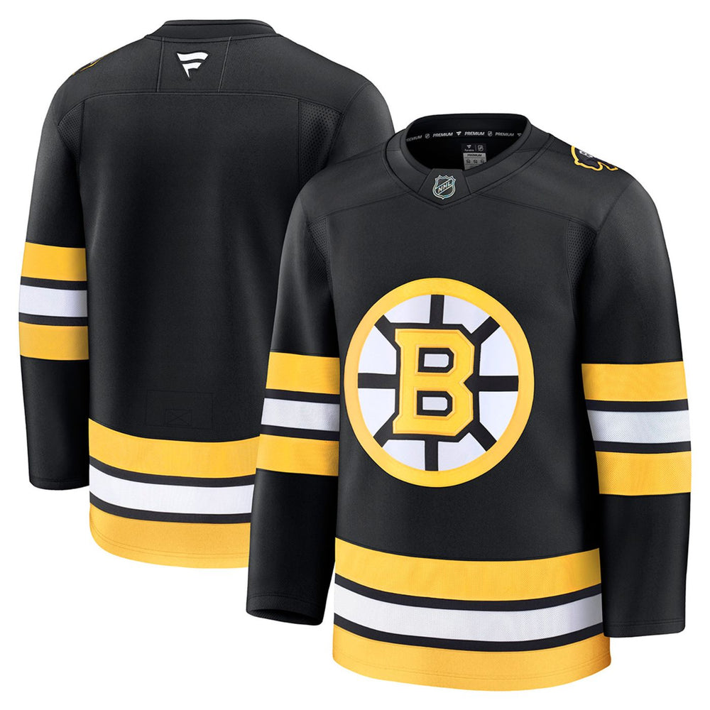 Blank Boston Bruins 2025 Black Premium Hockey Jersey