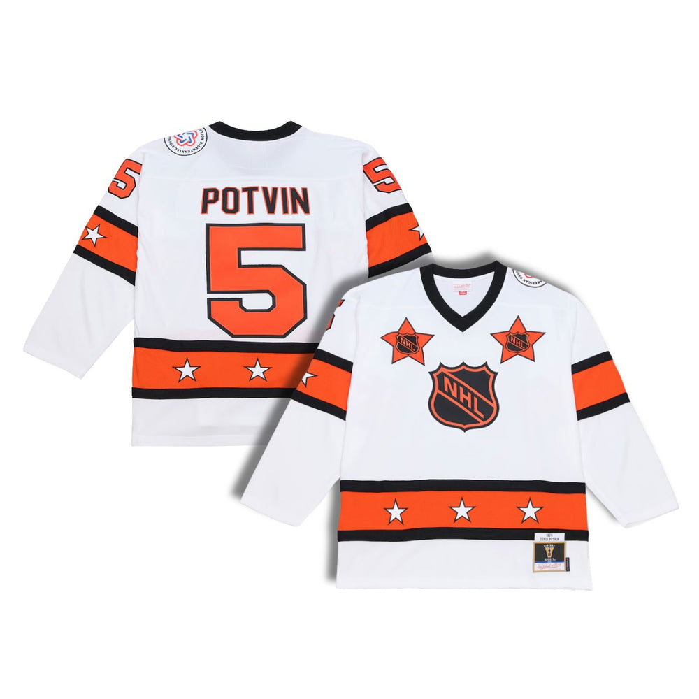 Denis Potvin All-Star 1976 White Away Hockey Jersey - Pastime Sports & Games