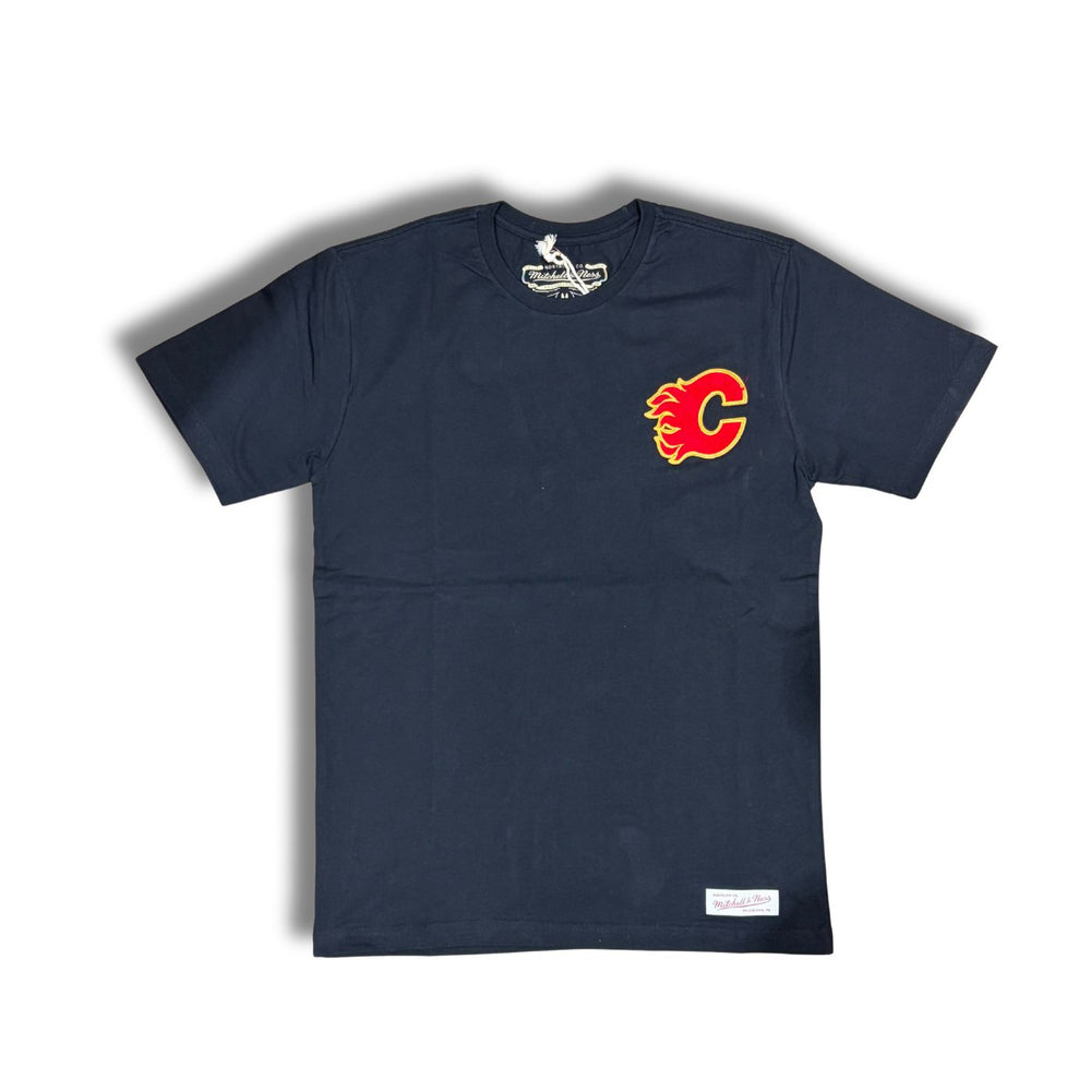 Calgary Flames Black Standard Patch T-Shirt - Pastime Sports & Games