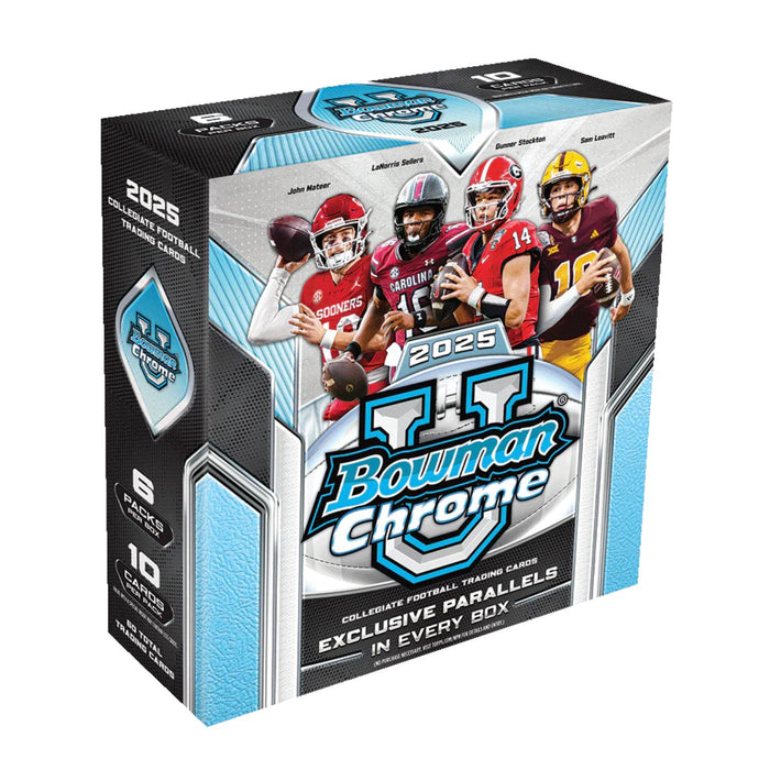 2025 Topps Bowman Chrome University Football Mega Box