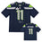Jaxon Smith-Njigba Autographed Seattle Seahawks Blue Nike Super Bowl LX Patch Jersey