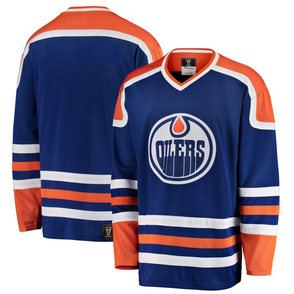 Blank Edmonton Oilers 1979-1986 Royal Premier Breakaway Heritage Hockey Jersey