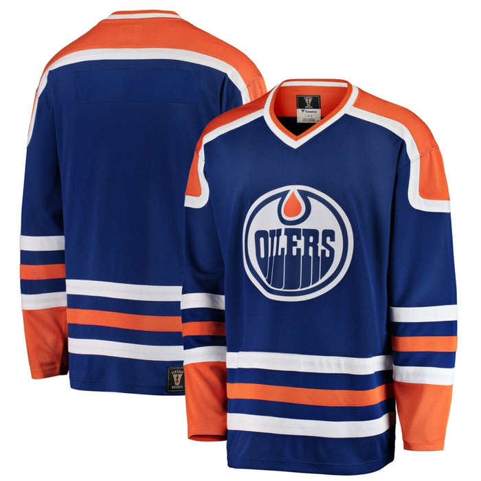 Blank Edmonton Oilers 1979-1986 Royal Premier Breakaway Heritage Hockey Jersey