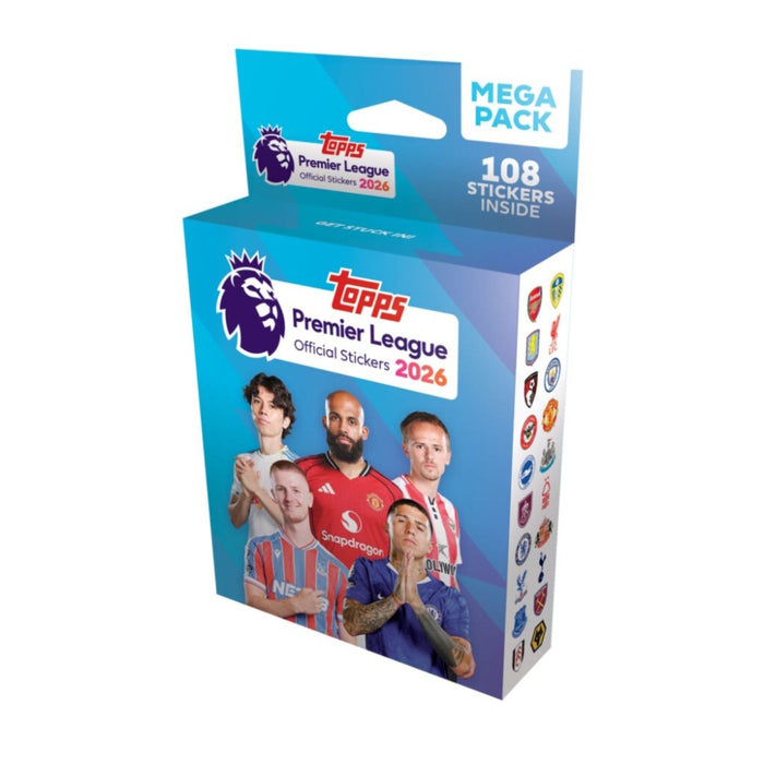 2025/26 Topps Premier League Official Sticker Mega Pack/Case - Pastime Sports & Games