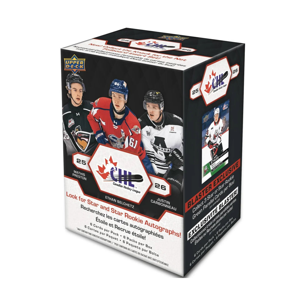 2025/26 Upper Deck CHL Hockey Blaster Box/Case
