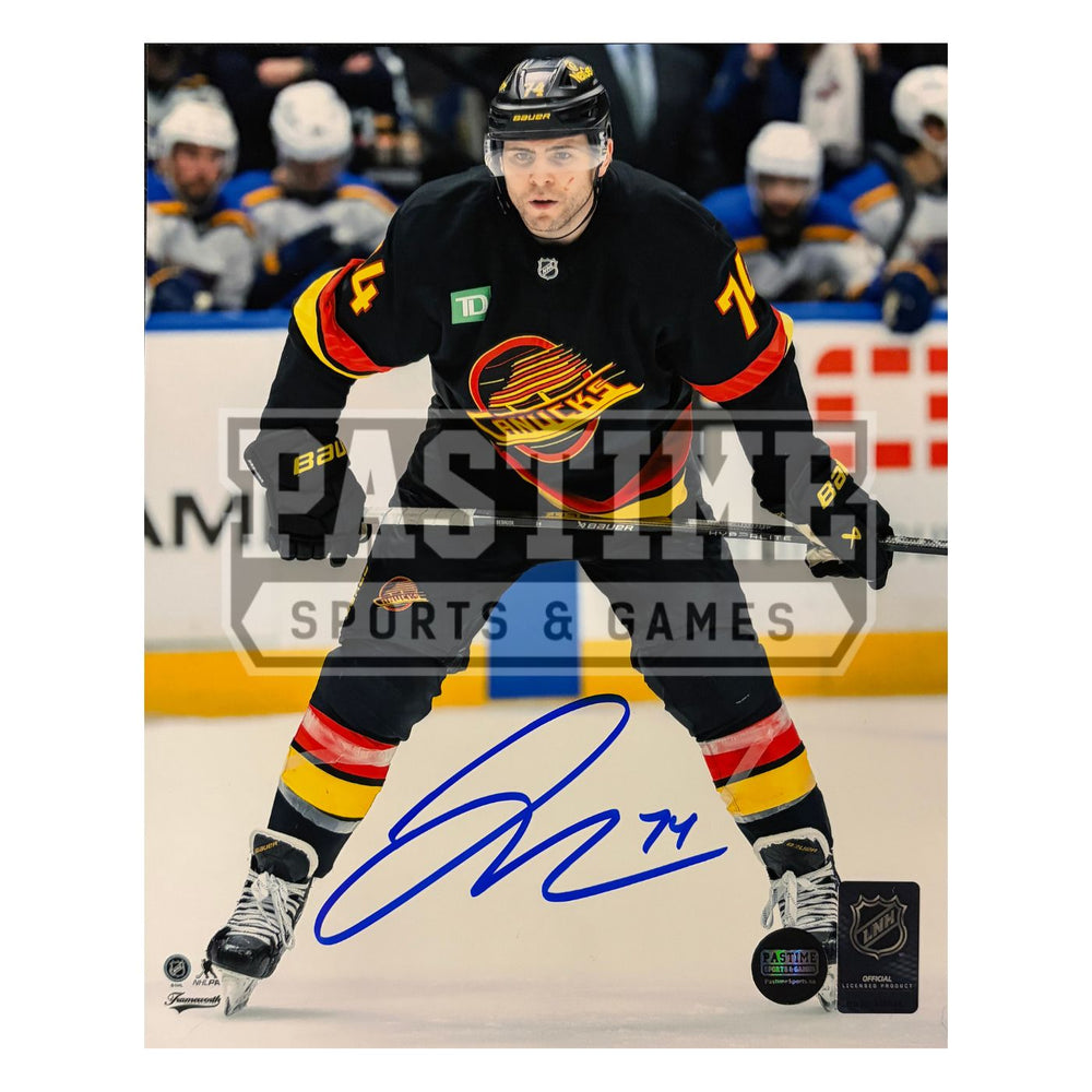 Jake Debrusk Autographed Vancouver Canucks Hockey Photo (Ready)