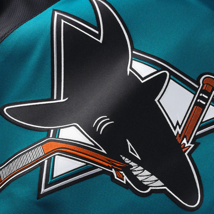 Macklin Celebrini San Jose Sharks 2025 Teal Alternate Premium Hockey Jersey