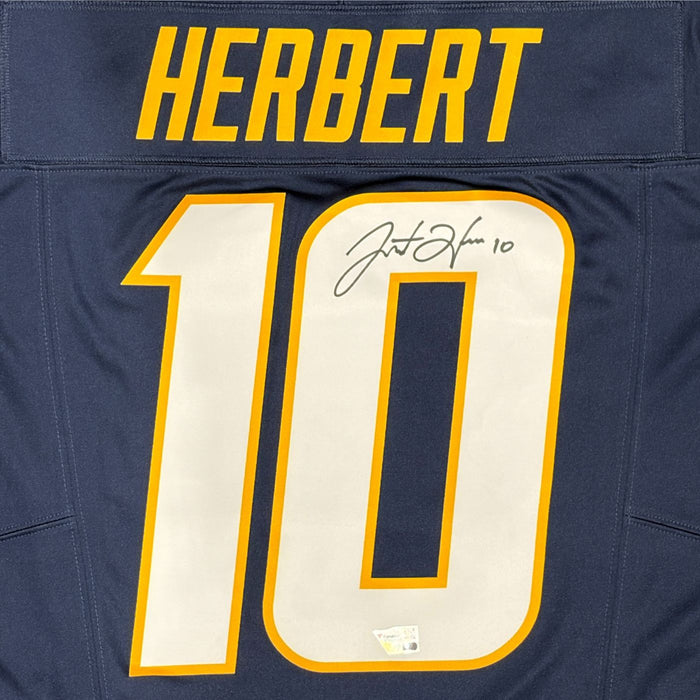 Justin Herbert Autographed Los Angeles Chargers Football Jersey