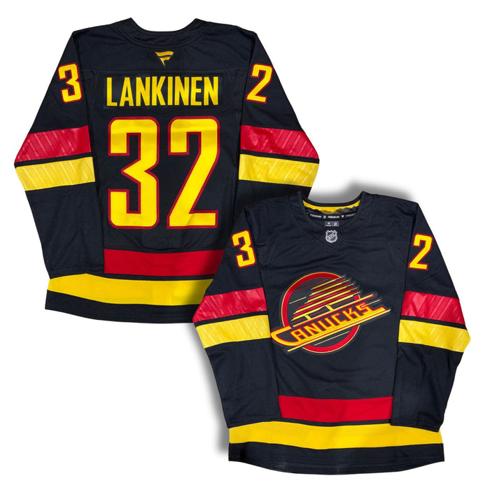 Kevin Lankinen Vancouver Canucks Custom Stitched Fanatics Alternate Premium Jersey - Pastime Sports & Games