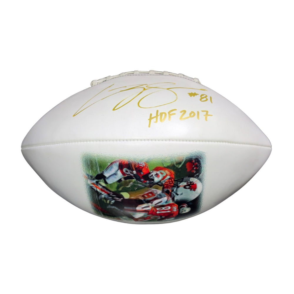 Geroy Simon Autographed Player White Football - Pastime Sports & Games