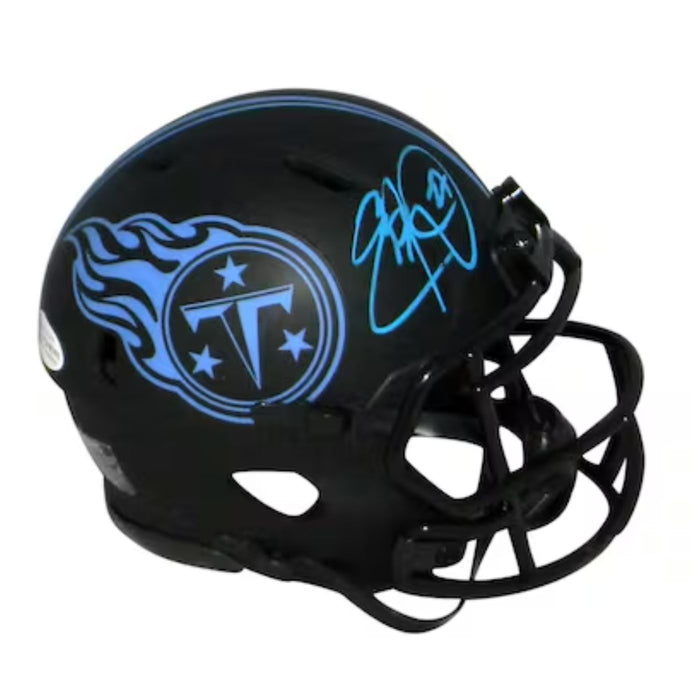 Eddie George Autographed Tennessee Titans Eclipse Mini Speed Helmet - Pastime Sports & Games