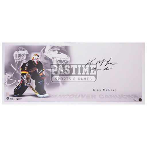 Kirk McLean Autographed Vancouver Canucks Print - Pastime Sports & Games