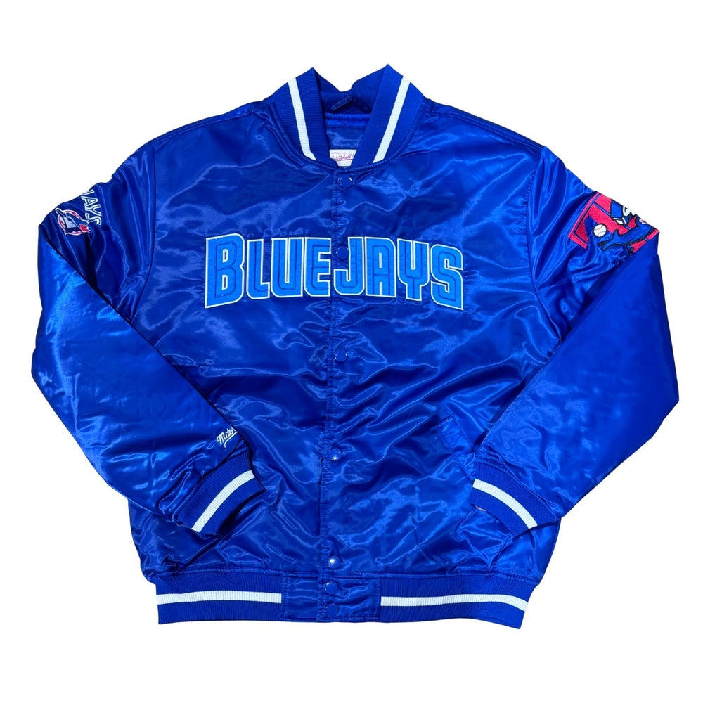 Toronto Blue Jays Big Hood Satin Jacket - Pastime Sports & Games