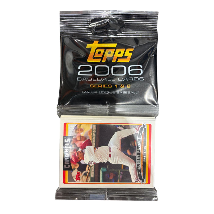 2006 Topps (Series 1 & 2) MLB Baseball Trading Card Rack Pack / Box