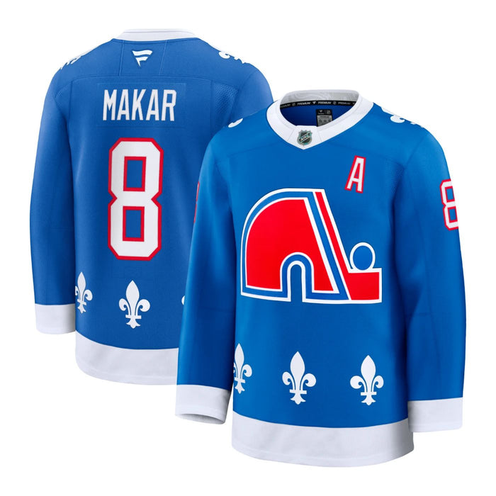 Cale Makar Colorado Avalanche 2025 Air Force Blue Alternate Premium Hockey Jersey