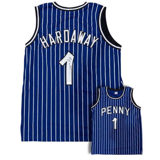 Anfernee Hardaway Autographed Orlando Blue Basketball Custom Jersey