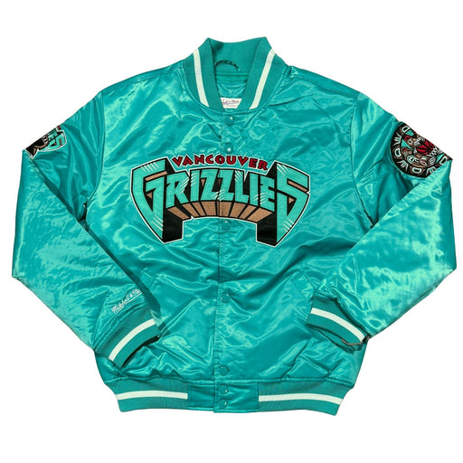 Vancouver Grizzlies Jays Big Hood Satin Jacket - Pastime Sports & Games