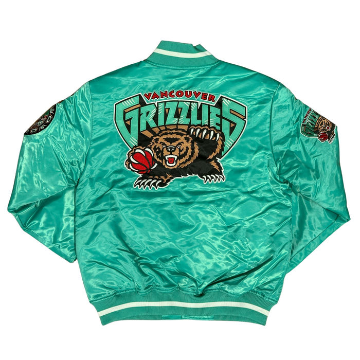 Vancouver Grizzlies Jays Big Hood Satin Jacket - Pastime Sports & Games