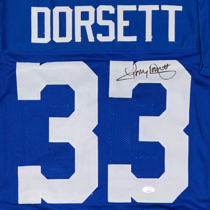 Tony Dorsett Autographed Custom Blue Football Jersey