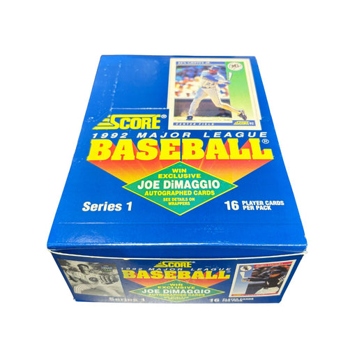 1992 Score Series 1 / One MLB Baseball Hobby Box