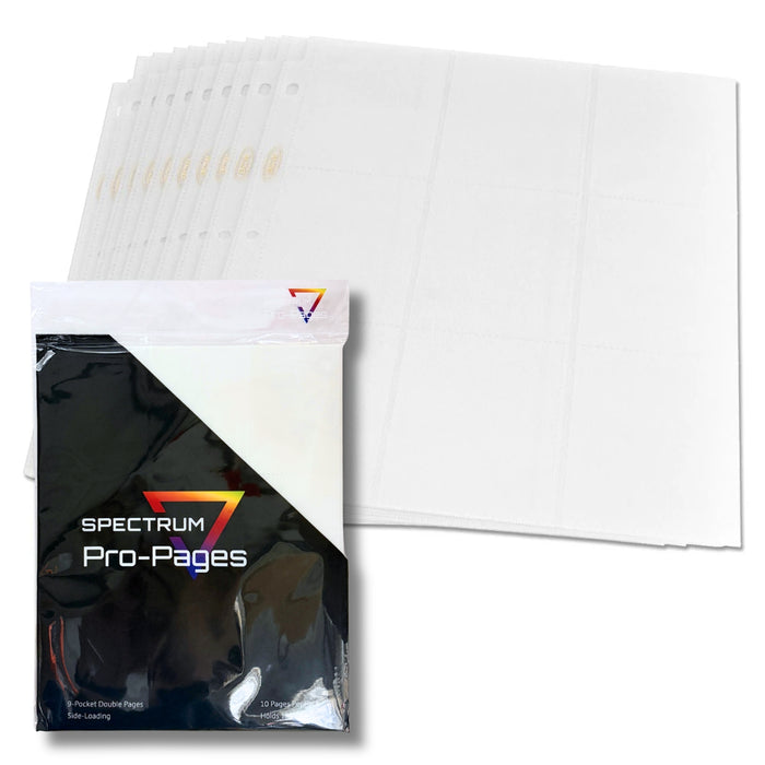BCW Spectrum Pro-Pages 9-Pocket Double Pages Side-Loading