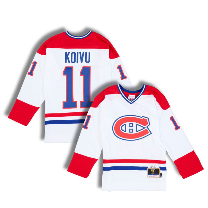 Saku Koivu Montreal Canadiens 1995-96 White Away Hockey Jersey - Pastime Sports & Games