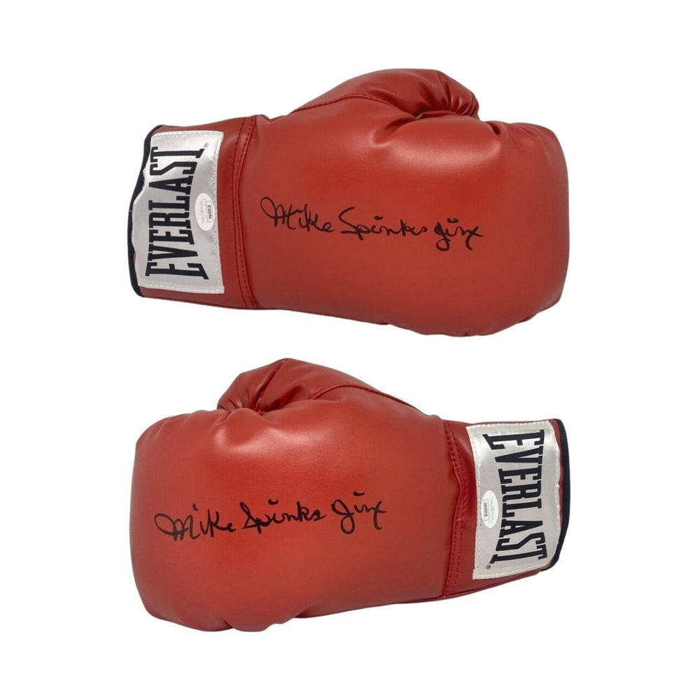 Michael Spinks Autographed Red Everlast Boxing Glove