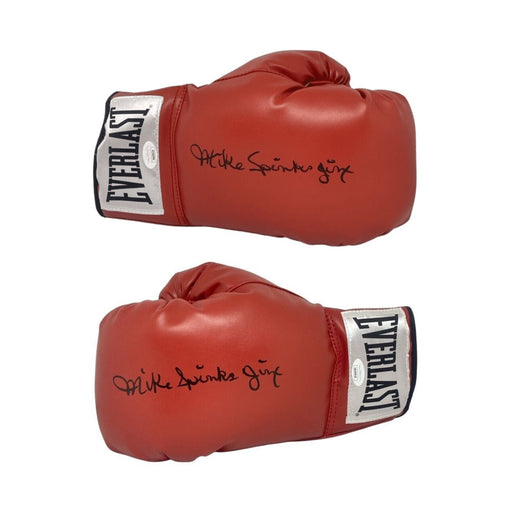Michael Spinks Autographed Red Everlast Boxing Glove