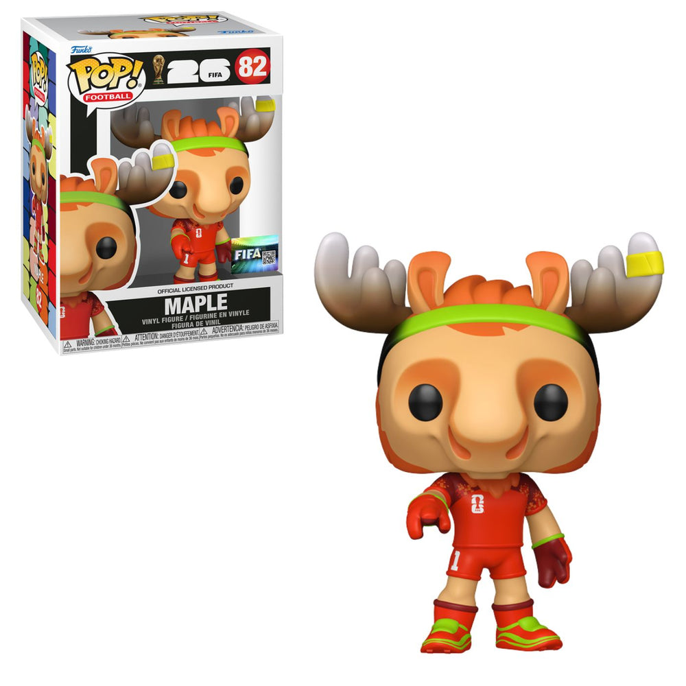 Funko Pop! Football FIFA Mascots 2026 World Cup Canada Maple #82 - Pastime Sports & Games