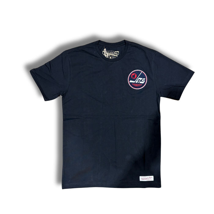 Winnipeg Jets Black Standard Patch T-Shirt - Pastime Sports & Games