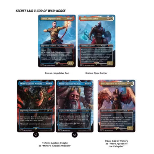 Magic:TG Secret Lair Playstation Super Drop God Of War Norse Redemption Regular