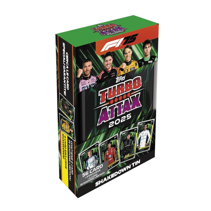 Topps Turbo Attax Formula 1 Season 2025 Lot de 5 boosters F1 Formula 1 et BB-Toy-Trades Toploader Topps Turbo Attax Formula 1 Season 2025 Lot de 5 boosters F1 Formula 1 et BB-Toy-Trades Toploader