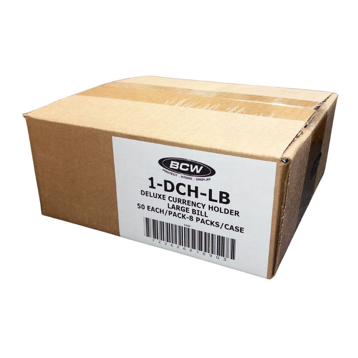 BCW Deluxe Currency Holder - Large Bill