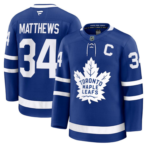 Auston Matthews Toronto Maple Leafs 2024 Royal Premium Hockey Jersey