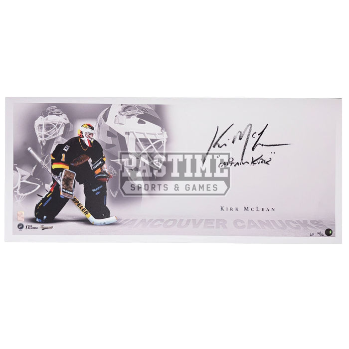 Kirk McLean Autographed Vancouver Canucks Print - Pastime Sports & Games
