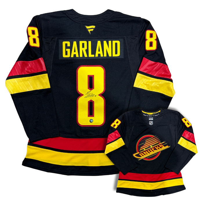 Conor Garland Autographed Vancouver Canucks Custom Stitched Fanatics Premier Jersey