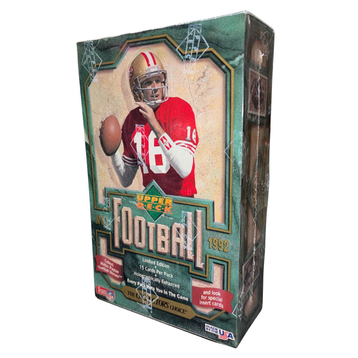 1992 Upper Deck Series  1 / One NFL Football Hobby Pack / Box
