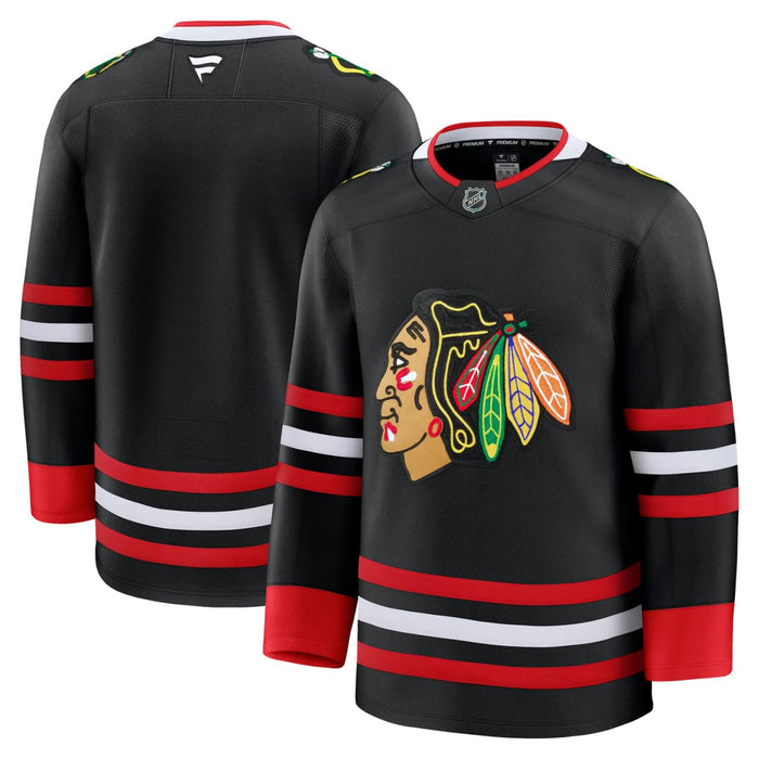 Blank Chicago Blackhawks 2025 Black Alternate Premium Hockey Jersey