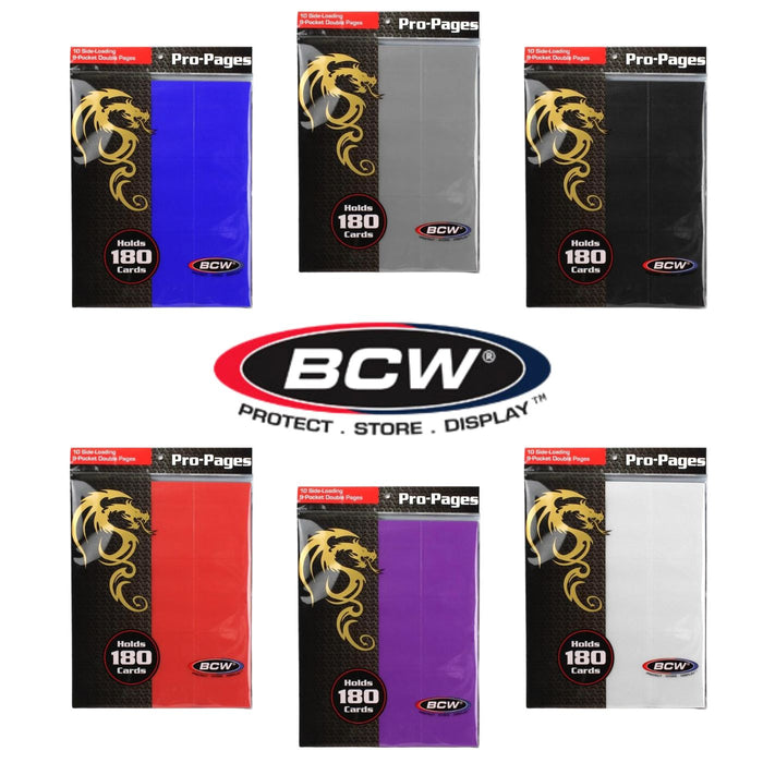 BCW Side Loading 9-Pocket Pro-Pages - Pastime Sports & Games
