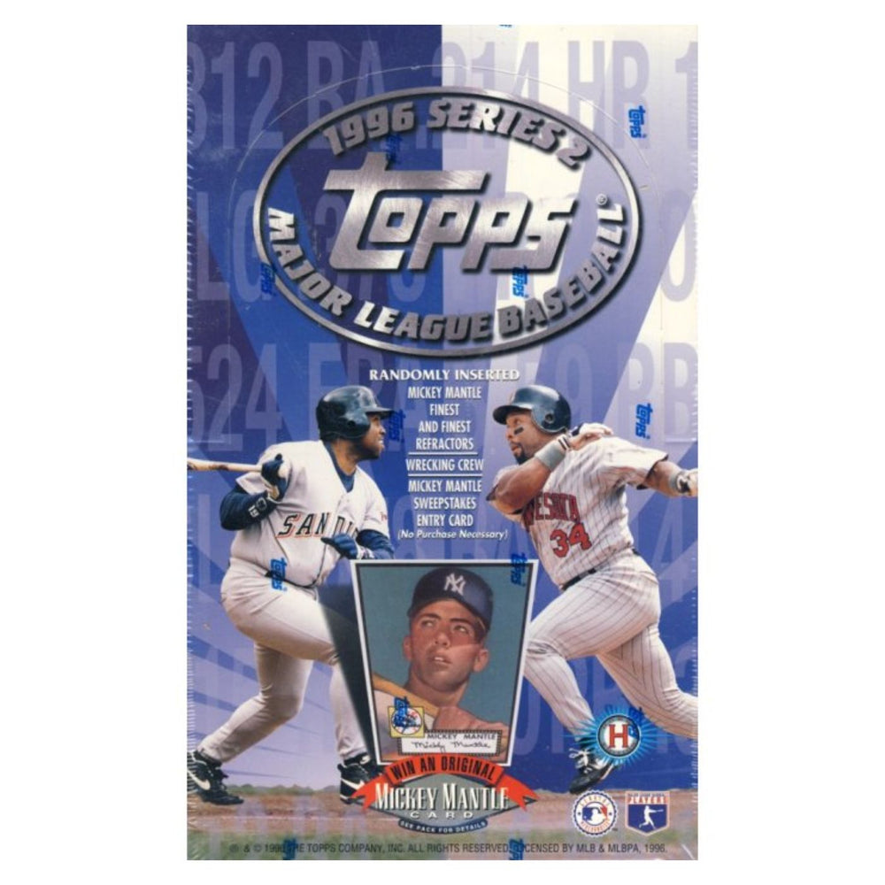 1996 Topps Series 2/Two MLB Baseball Hobby Box - Pastime Sports & Games