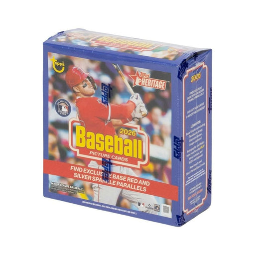 2026 Topps Heritage MLB Baseball Mega Box - Pastime Sports & Games