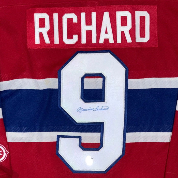 Maurice Richard Autographed Montreal Canadiens Vintage KOHO Hockey Jersey - Pastime Sports & Games