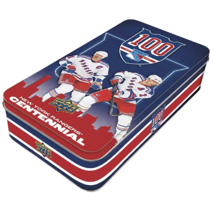 2025/26 Upper Deck New York Rangers Centennial NHL Hockey Hobby Tin/Case - Pastime Sports & Games