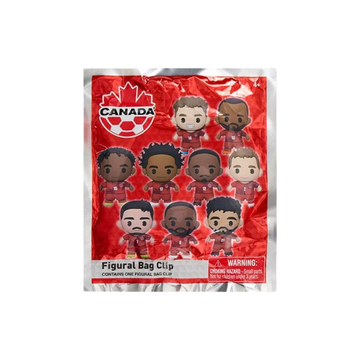 2026 World Cup Team Canada Figural Foam Bag Clip Mystery Pack - Pastime Sports & Games